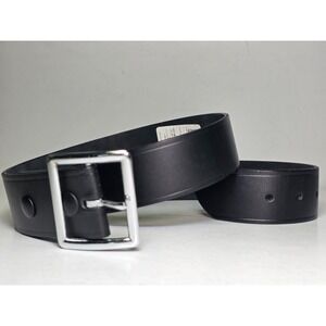 Boston Leather Carrison Belt Black Size 38 Casual Classic Duty Work 6605 USA